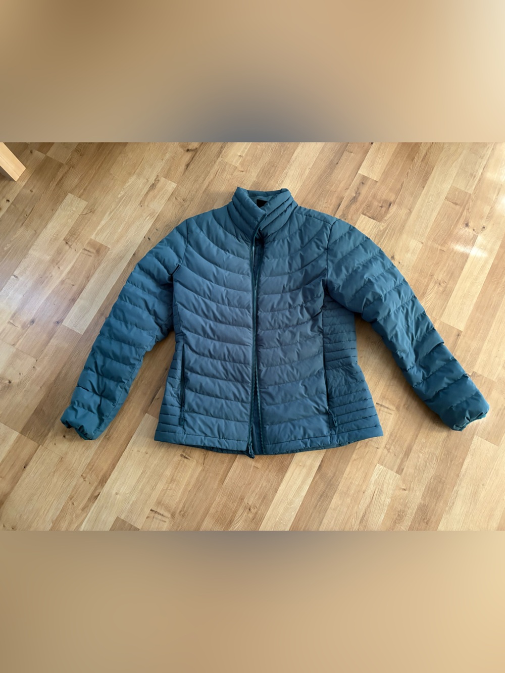 Ladies Windriver Puffer Jacket Hyper Dri T-Max Teal Size Medium EUC